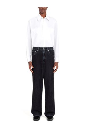 Wide-leg jeans in washed denim MM6 MAISON MARGIELA | SH2LA0042M30039900